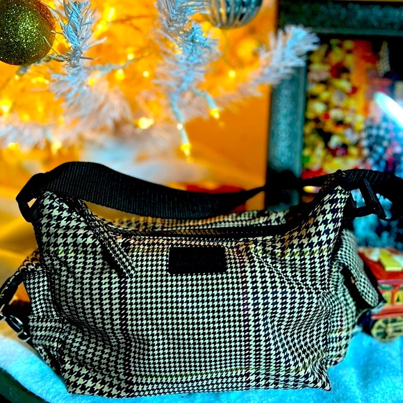 Lauren Ralph Lauren | VTG Houndstooth Small Hobo Handbag - Picture 8 of 14